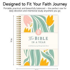 Official Spiral Bible in a Year 52 Week Guided Bible Study  8.5" x 11" Notebook